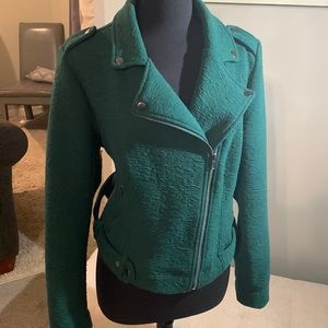 Green bomber jacket